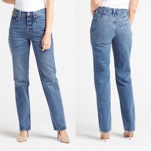 GOOD AMERICAN Good 90s Icon Fit Straight Leg Jeans 4